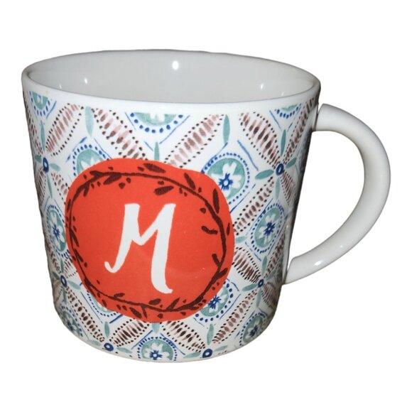 Anthropologie M Initial Coffee‎ Mug - Picture 1 of 4